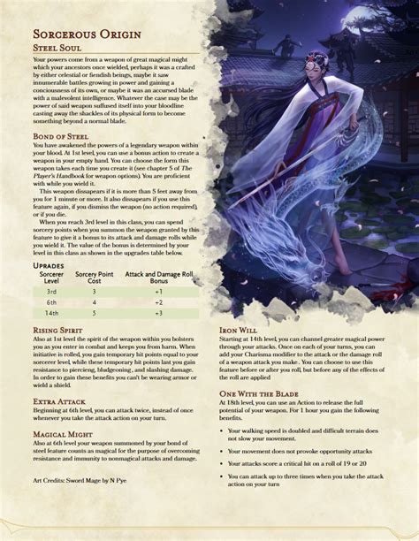 dnd 5e sorcerer build.